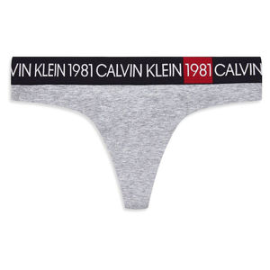 Calvin Klein dámská šedá tanga - S (020)